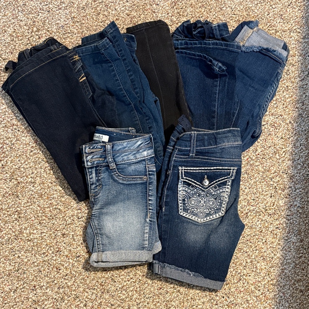 Stylish Denim Girl’s Jeans and Shorts